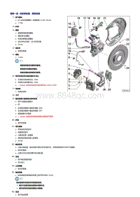 奥迪A6LC8-后轮制动器