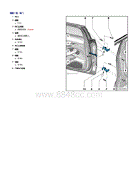 奥迪A8D4维修手册-车门