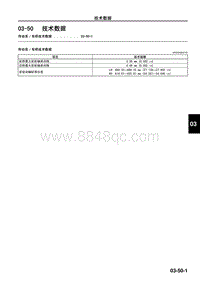 2010年一汽马自达8-03-50 技术数据