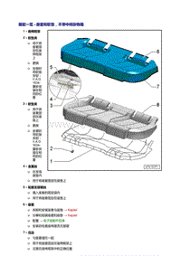 奥迪A7 Sportback维修手册-后座椅座套和软垫