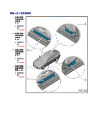 奥迪A7 Sportback维修手册-门槛饰条中的照明