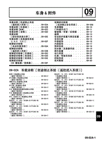 2009年马自达CX-7车间手册-09-02A 车载诊断 防盗锁止系统 遥控进入系统 