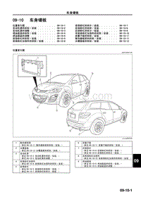 2009年马自达CX-7车间手册-09-10 车身镶板