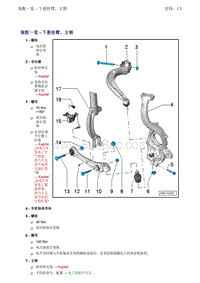 奥迪A7 Sportback维修手册-装配一览 - 下悬挂臂 主销