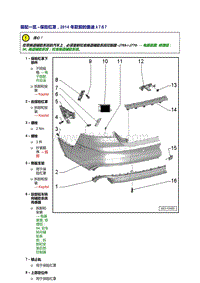 奥迪A7 Sportback维修手册-后保险杠