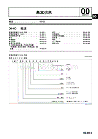 2009年马自达CX-7车间手册-00-00 概述