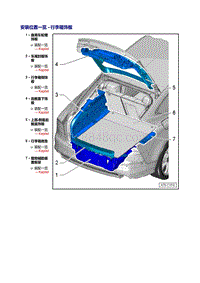 奥迪A7 Sportback维修手册-行李箱饰板