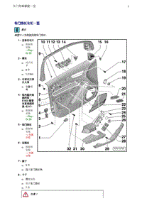 一汽奥迪A4B8-01 前车门饰板