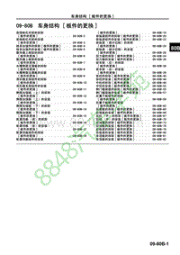 马自达CX-7维修手册-车身结构 板件的更换 