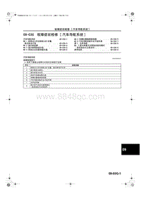 一汽马自达6-09-03G 故障症状检修 汽车导航系统 