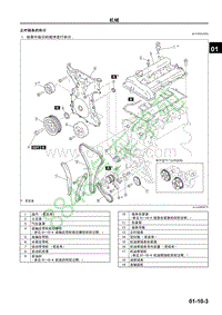 马自达CX-7维修手册-正时链条的拆分