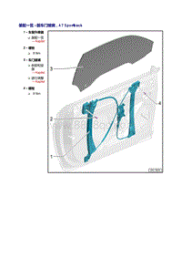 奥迪A7 sportback维修手册-车门玻璃