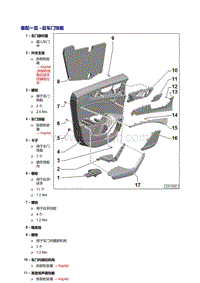 奥迪A7 sportback维修手册-后车门饰板