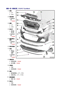 奥迪A7 sportback维修手册-前保险杠