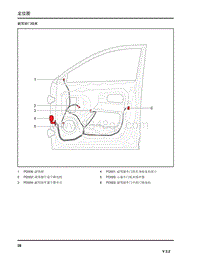 2017年上汽名爵ZS电路图-16-副驾驶门线束