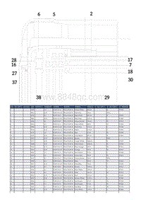 名爵MG ONE电路图-FC003 前舱-车身线束对接连接器-1 