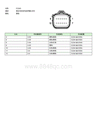 上汽名爵MULAN连接器-FC045 EE003664