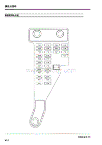 2014上汽名爵GT锐行电路图-06-乘客舱保险丝盒 