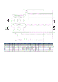 名爵MG ONE连接器-PS004 副驾驶座椅调节开关 