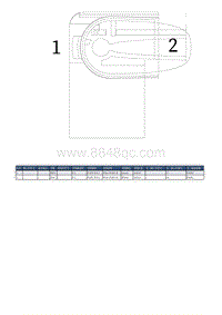 名爵MG ONE连接器-FA014 右侧安全气帘 