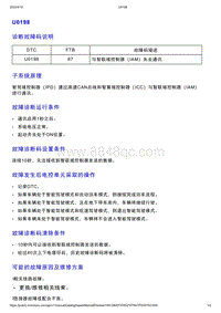 智己L7维修诊断-DTC排故-U0198