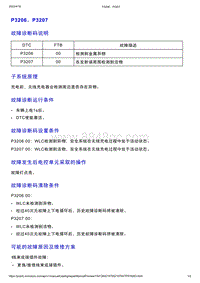 智己L7维修诊断-DTC排故-P3206 P3207