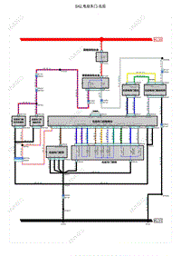 智己L7 电路图-S42.电动车门-右后