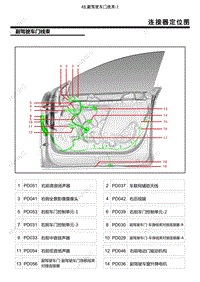 智己L7 电路图-48.副驾驶车门线束-1