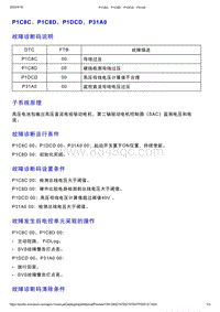 智己L7维修诊断-DTC排故-P1C8C P1C8D P1DCD P31A0