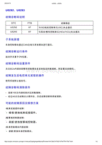 智己L7维修诊断-DTC排故-U0292 U0293