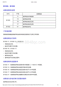 智己L7维修诊断-DTC排故-B1550 B1552