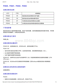 智己L7维修诊断-DTC排故-P3040 P3041 P3042 P3043