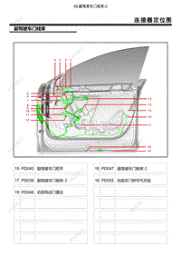 智己L7 电路图-49.副驾驶车门线束-2