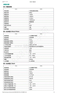 爱驰U5-参数总表