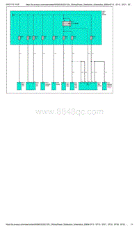 爱驰U5-电源分布示意图-P5 EF13 EF15 EF21 EF22 EF29 EF30 EF31 EF32 ER12