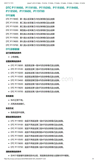 爱驰U5故障诊断-DTC P119000 P119100 P119200 P119300 P119400 P119500 P119600 P119700