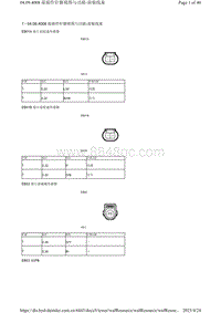 腾势X针脚定义-04.09.4008 接插件针脚视图与功能-前舱线束