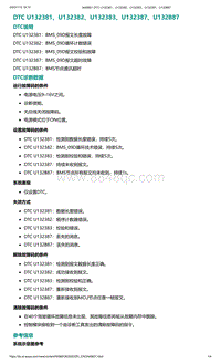 2022年爱驰U6故障诊断-DTC U132381 U132382 U132383 U132387 U132B87