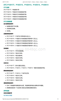 2022年爱驰U6故障诊断-DTC P160177 P160314 P160414 P160514 P160614