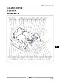 长丰2018猎豹Mattu电路图-线束及其连接器布置