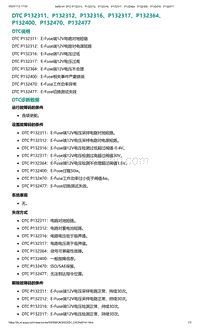 2022年爱驰U6故障诊断-DTC P132311 P132312 P132316 P132317 P132364 P132400 P132470 P132477