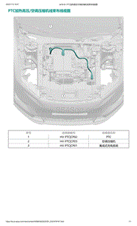 爱驰U6-PTC加热高压_空调压缩机线束布线视图