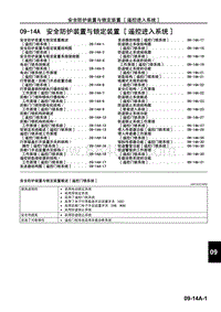 一汽马自达6睿翼-09-14A 安全防护装置与锁定装置 遥控进入系统 