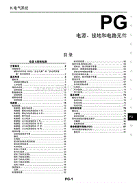 2018年启辰M50V-PG-电源 接地和电路元件