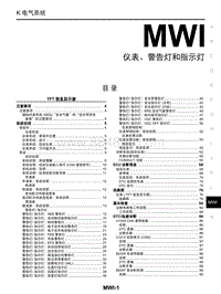 2018年启辰T60-MWI-仪表 警告灯和指示灯