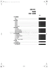 2020红旗HS5-07 红旗 HS5电路图系统位置图