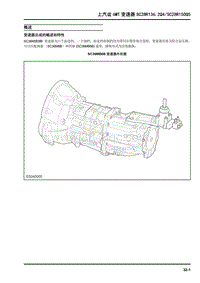 2018大通T70-上汽齿6MT变速器SC28R136.2Q4SC28R150Q5