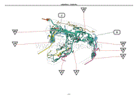 雷克萨斯RX200t-仪表板搭铁点（右驾驶车型）