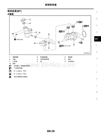 2021年东风日产启辰星-制动系统-06-拆卸和安装-6.04-制动总泵 MT 