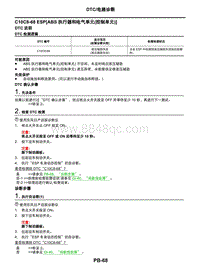 2021年东风日产启辰星-驻车制动系统-06-DTC电路诊断-C10C8-68 ESP（ABS 执行器和电气单元 控制单元 ）